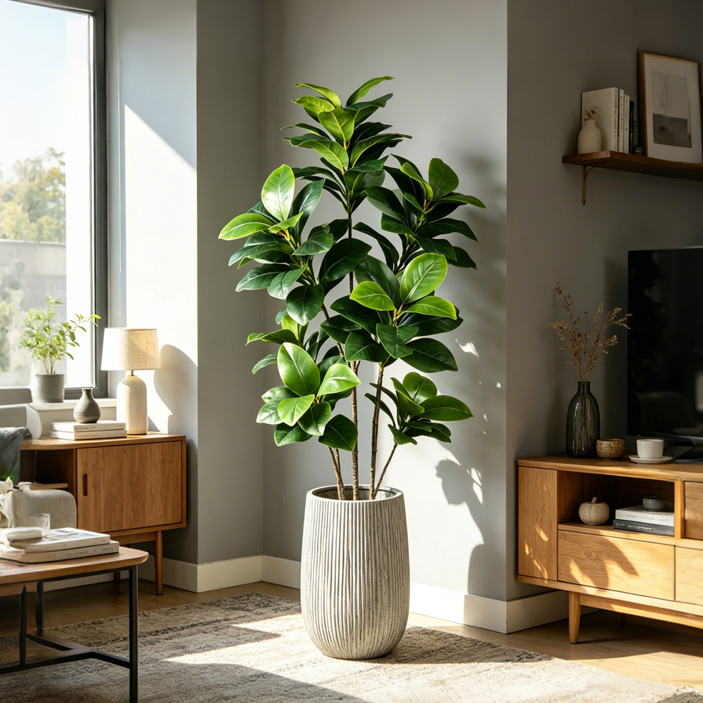 Fiddle Leaf Fig - Pohon Beringin Buatan Besar 74-140cm, Pohon