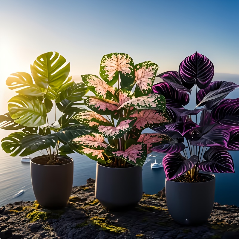 3 Buah Set Tanaman Buatan Camp - Fiddle Leaf Fig ulasan dan harga
